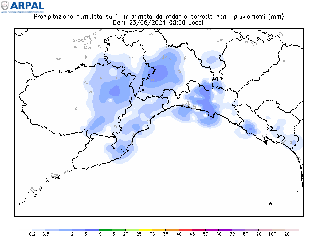 Immagine Radar ARPAL Liguria