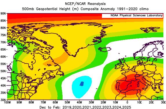 Anomalie invernali dopo riscaldamento stratosfera