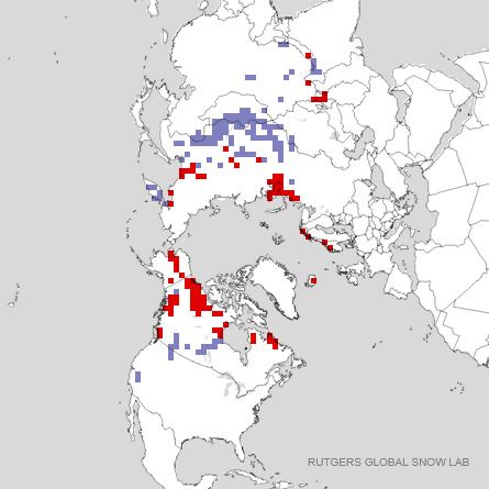Estensione copertura nevosa in Siberia