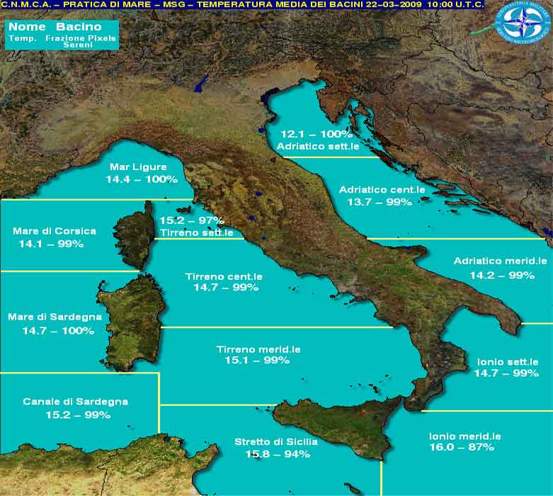 Cartina Italia Mari