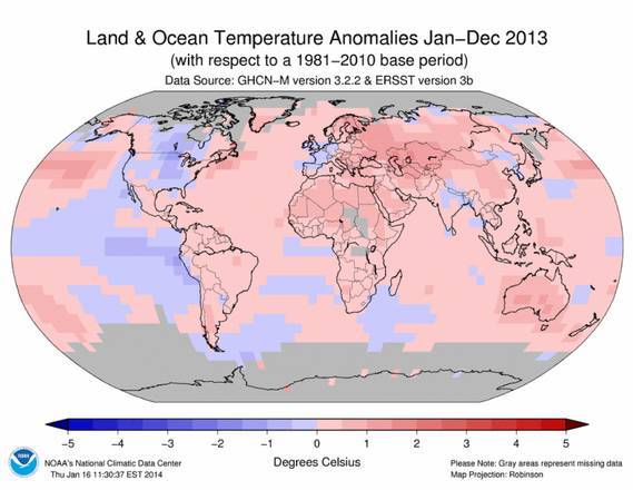 Anomalie temperature terra-oceano