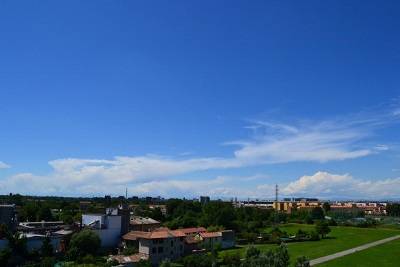 Il classico cielo molto limpido post-frontale