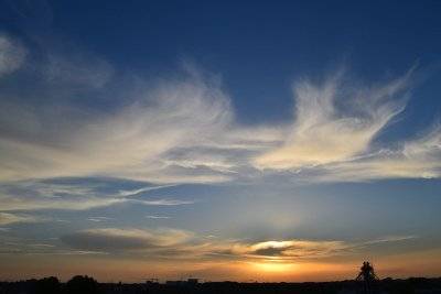 Bellissimi cirri il 20 ottobre a Milano