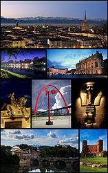 Collage della città di Torino