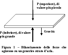 Pressione atmosferica e gravità concorrono a determinare l'equilibrio idrostatico