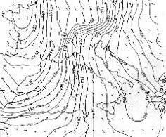 I geopotenziali registrati a 850hPa