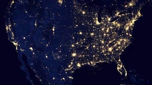 Le luci notturne viste dal satellite