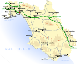 Mappa provincia di Salerno