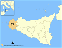 Mappa provincia di Trapani