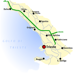 Mappa provincia di Trieste