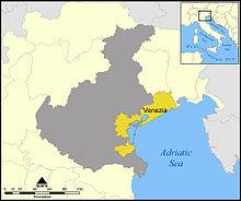 Mappa provincia di Venezia