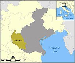 Mappa provincia di Verona