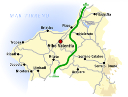 Mappa provincia di Vibo Valentia