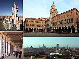 Collage della città di Modena