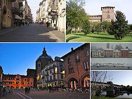 Collage della città di Pavia