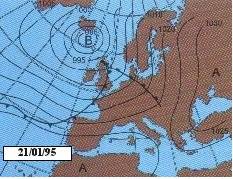 Pressione al suolo il 21 Gennaio 1995