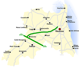 Mappa provincia di Ravenna