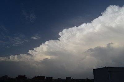 La bellissima squall line in tutto il suo splendore