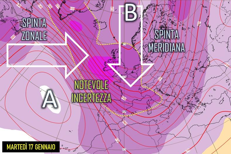 Mappa attesa per il 17 gennaio 2023