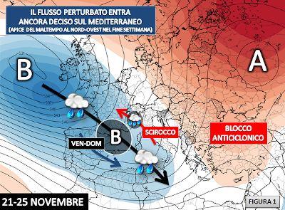 Proiezione attesa per il periodo 21-25 Novembre