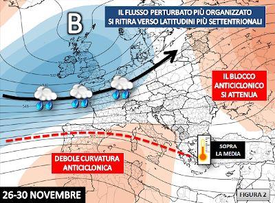 Proiezione attesa per il periodo 26-30 Novembre