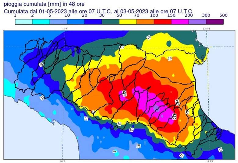 L'alluvione in Emilia Romagna tra il primo e il 3 maggio 2023