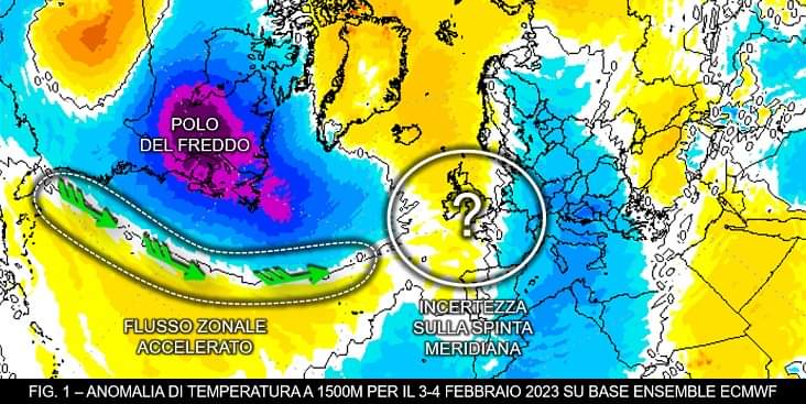 Anomalia temperatura 3-4 febbraio-2023