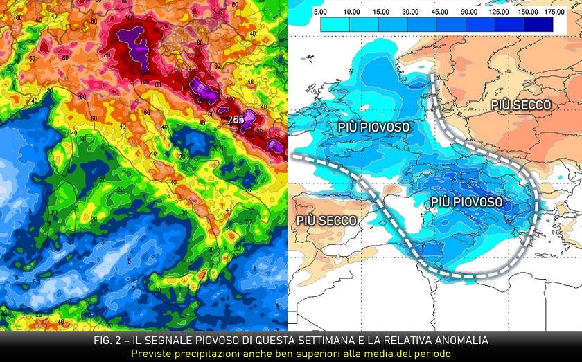 Piogge e anomalie per la seconda decade di maggio 2023