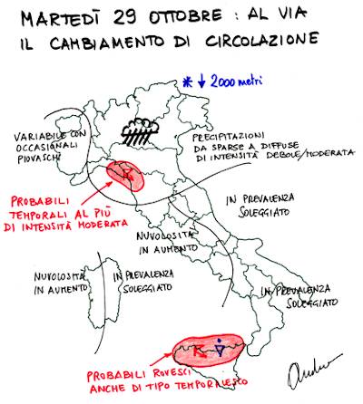 Carta previsione per il 29 Ottobre 2019