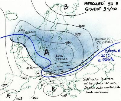 Carta di previsione per il 30-31 Ottobre 2019