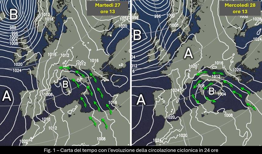 Ciclogenesi del 27-28 febbraio 2024