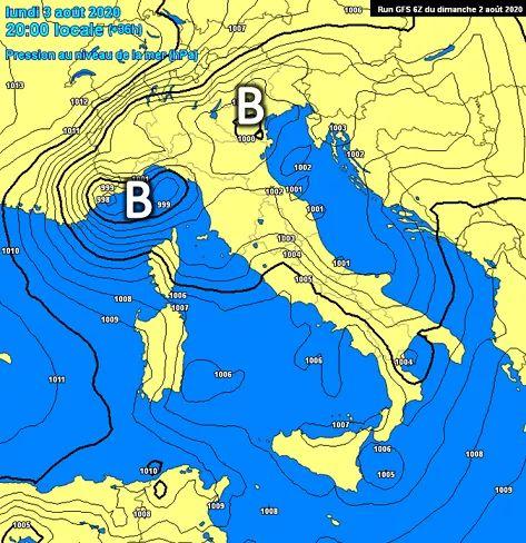 Ciclogenesi ligure del 3 agosto 2020