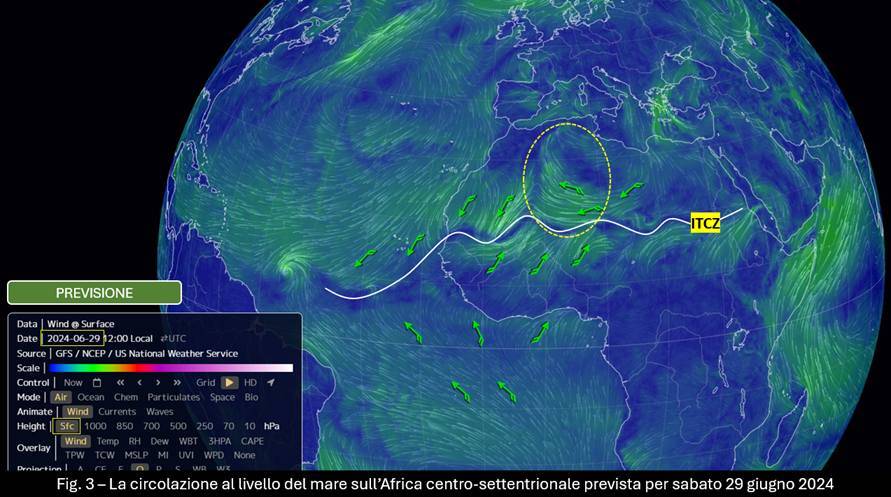 Circolazione africana attesa per il 29 giugno
