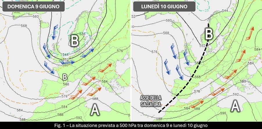 Circolazione attesa per il 9-10 giugno 2024