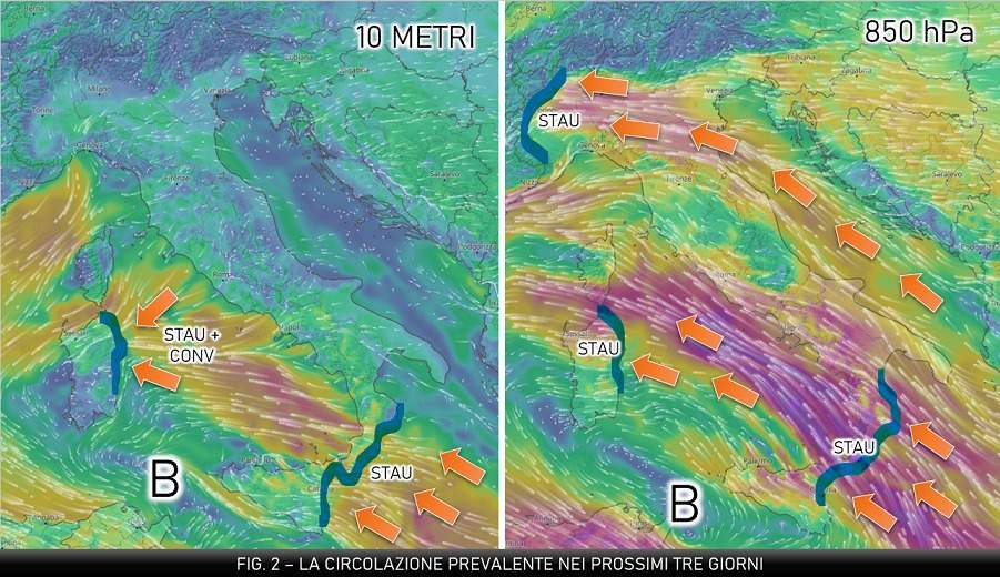 Circolazione attesa per i prossimi 3 giorni