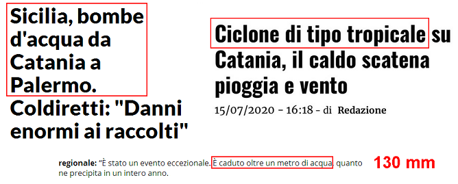 La disinformazione meteorologica