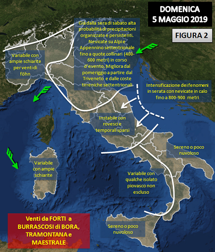 Previsione sull'Italia per il 5 Maggio 2019