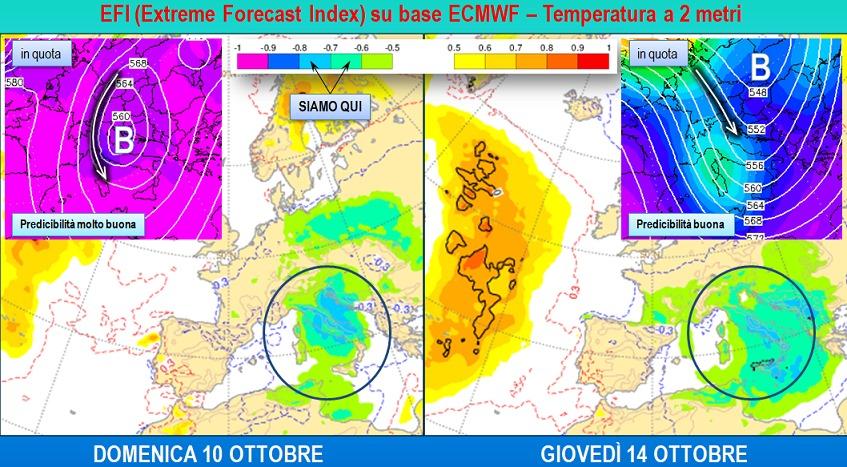 Mappa EFI tra 10 e 14 Ottobre 2021