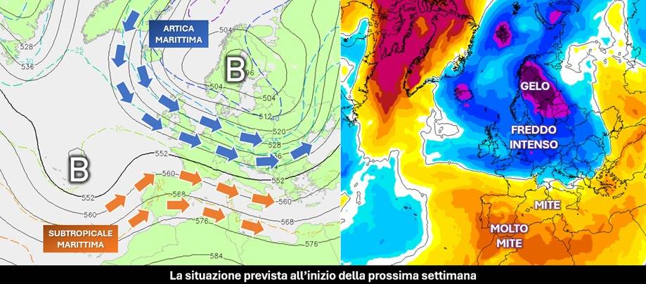 Evoluzione attesa per l'inizio della metà di gennaio 2024