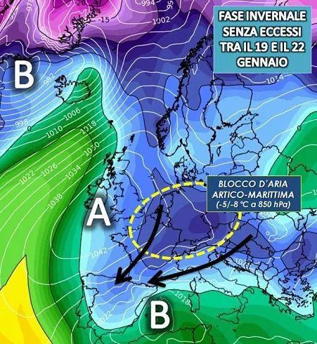 Fase invernale attesa per il 19-21 Gennaio