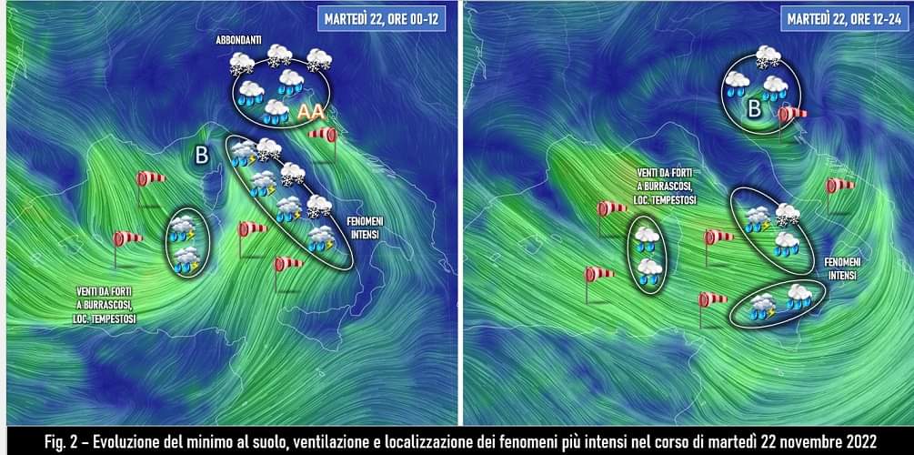 Fenomeni attesi per il 22 novembre 2022