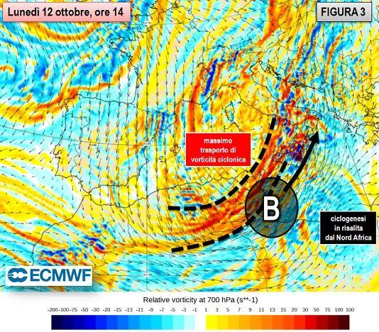 Mappe previsione lunedì 12 ottobre 2020 - Figura 3