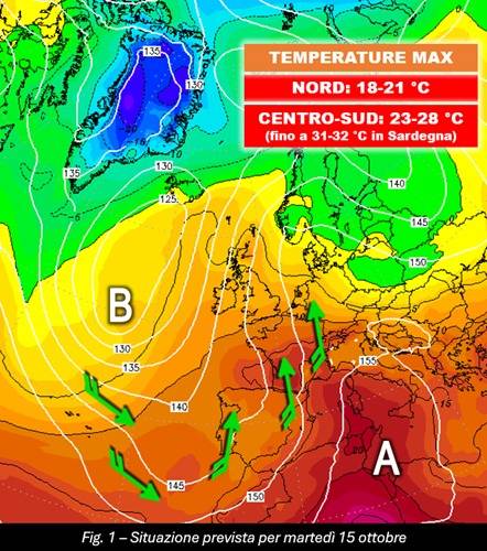 Mappa attesa per il 15 ottobre 2024