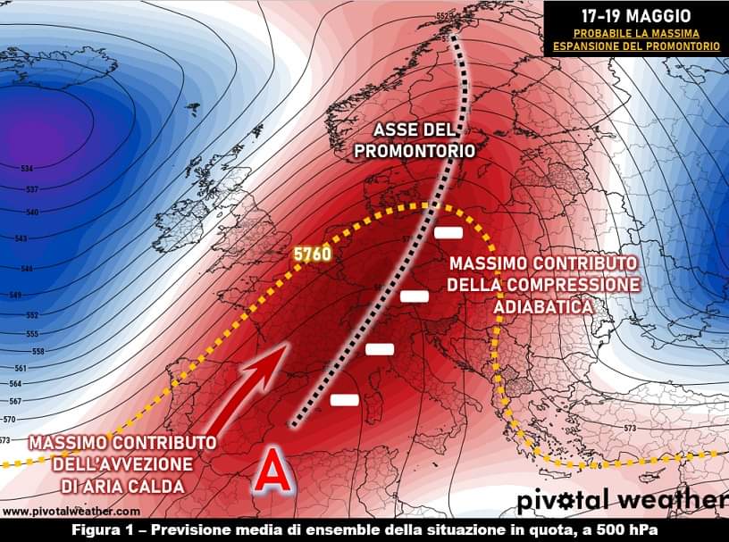 Mappa complessiva prevista per il 17-19 Maggio 