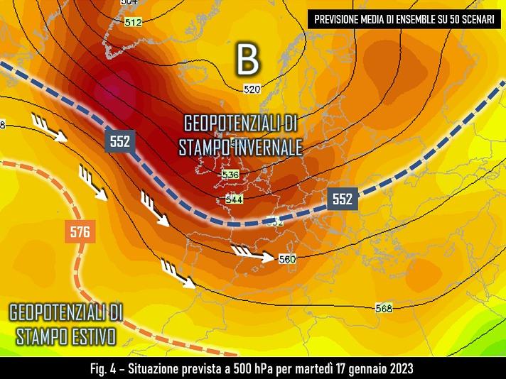 Mappa di previsione per il 17 gennaio 2023