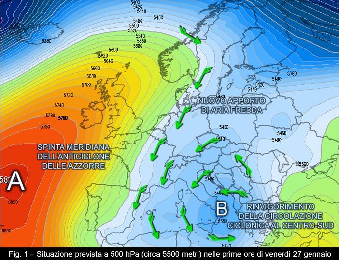 Mappa prevista per il 27 gennaio 2023