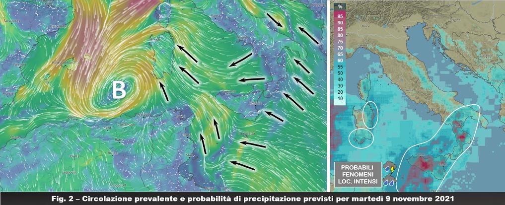 Mappa prevista per il 9 Novembre 2021
