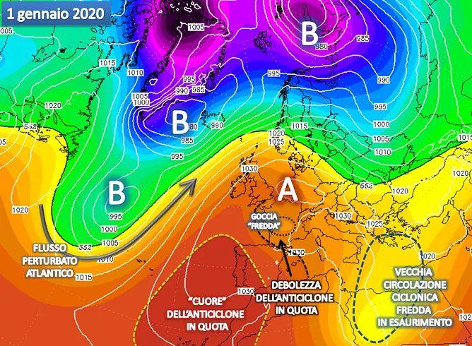 Mappa prevista per Capodanno 2020