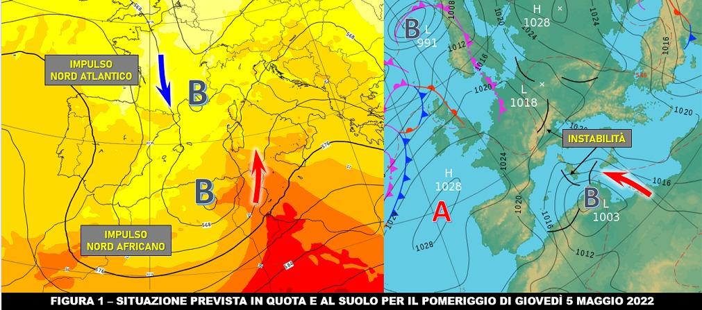 Mappa di previsione per il 5 Maggio 2022