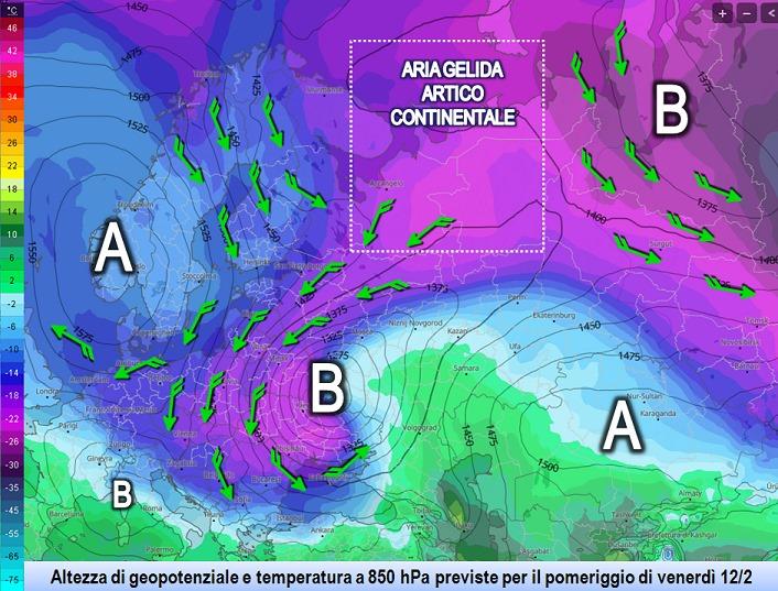 Mappa prevista per il 12 Febbraio 2021